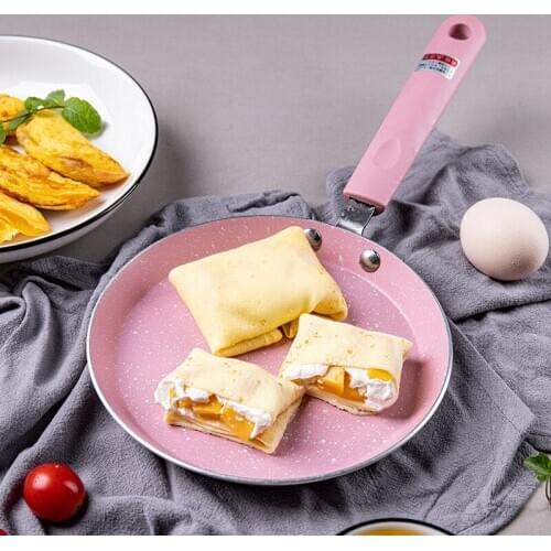 HooJay Frying Pan Pizza Pancake Non-Stick Pan Aluminum Pans Steak Frying Pot Gas Cooker Induction Cooker Pans Flat Frying