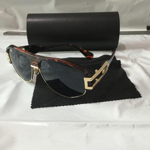 KAPELUS Sunglasses Brand Metallic half-frame sunglasses Real photo sunglasses 671A Match black box