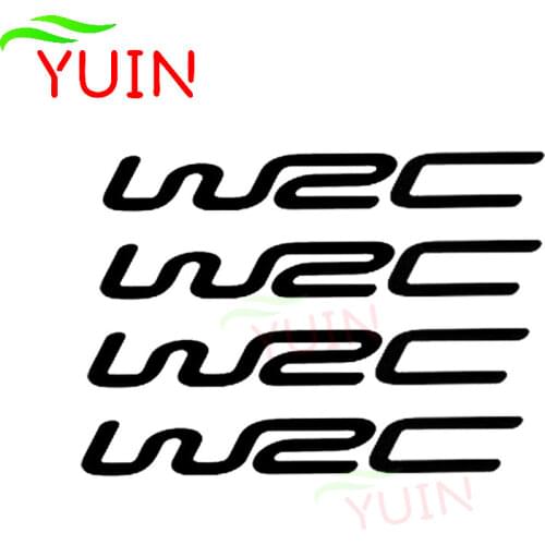 Fashion Personality 4 Pcs/set World Cross Country Rally WRC Modified Car Sticker PVC Window Bumper Decoration Waterproof Decal