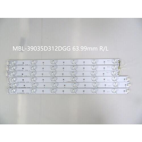 6 PCS/set MBL-39035D312DGG 63.99mm LED strip for V390HK1 LD2 LE39LUZ1 6LED