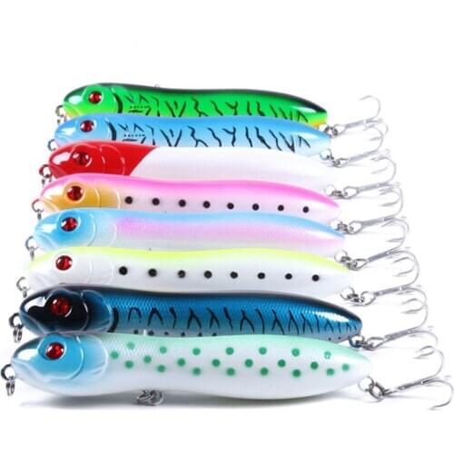 Topwater Pencil Wobblers Fishing Lure 10cm 16g Fish Walk The Dog Rattle Artificial Stickbait Hard Fishing Lure Snake Pesca