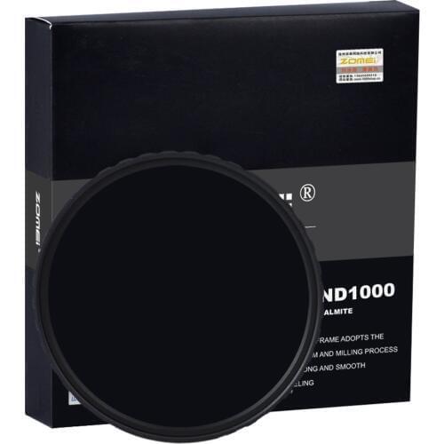 ZOMEi Pro 10-STOP Ultra Slim HD Multi-coated ND1000 Neutral Density 52/58/67/72/77/82mm filter for Nikon Canon Fuji Leica Sony