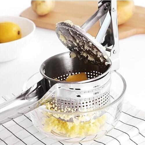 High Quality Stainless Steel Potato Fruit Vegetable Juicer Garlic Press Household Kitchen Tool Accessories