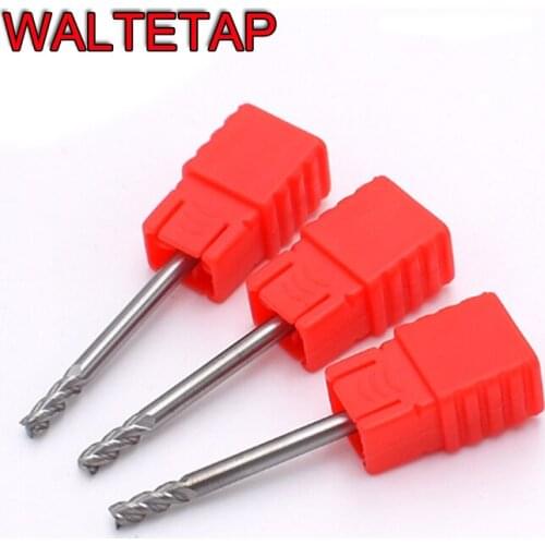 WALTETAP 55° solid tungsten carbide end mill for aluminum 3 flutes square end mills HRC55 1 1.5 2 2.5 3 4 5 6 8 10 12 MM