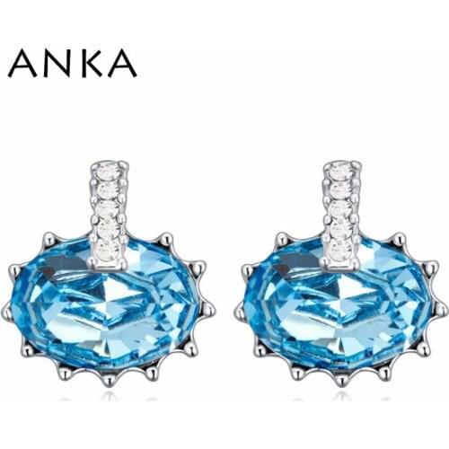 ANKA brand crystal stud earrings for women hot sale lover crystals from Austrian fashion earrings jewelry Wholesale #112591