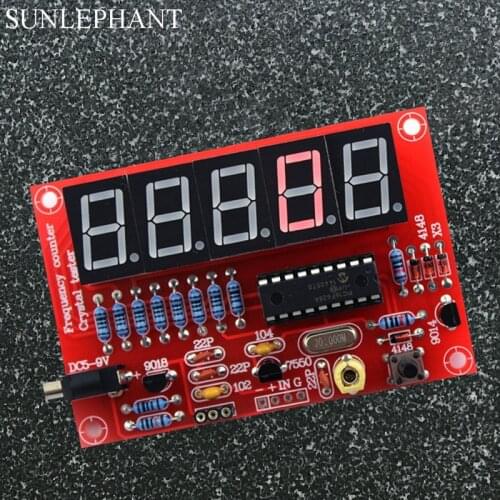 1Hz-50MHz Crystal Oscillator Frequency Counter Tester DIY Kit 5 Digits