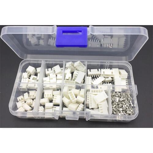230pcs XH2.54 2p 3p 4p 5 pin 2.54mm Pitch Terminal Kit / Housing / Pin Header JST Connector Wire Connectors Adaptor XH Kits TJC3