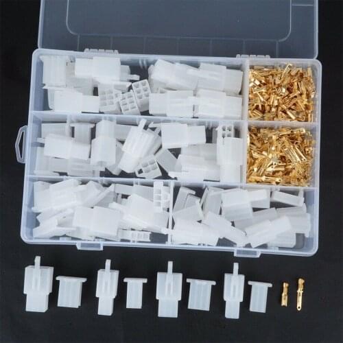 380PCS/lot 2.8mm Car Terminal Block Connector 2 3 4 6 PIN Plastic Shell Terminal Box