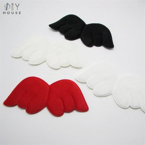 5-30Pcs Cartoon Color Flannelette Angel Wing Ornament DIY Craft Supplies Shoes Clothing Scarf Accessories Headwear Materials