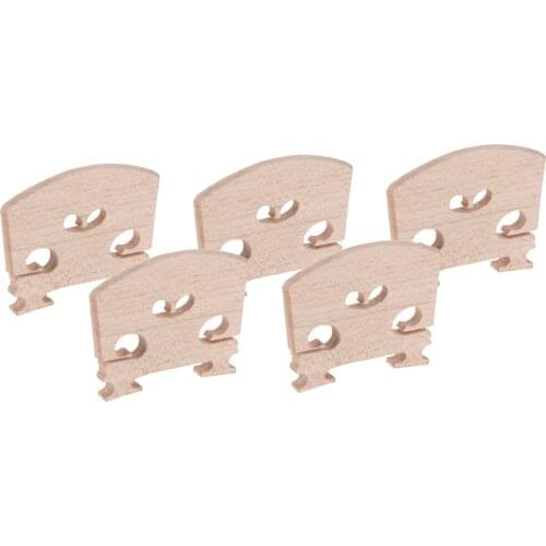5Pcs Maple Wood Violin Bridge For 4/4 Full Size Violin Fiddle Accessory