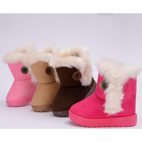 2020 Winter Boots Girls Snow Shoes Kids Toddler Keep Warm Child For Girl Boys Boots Casual Winter Baby Shoes 1-2-3-4-5-6 Years