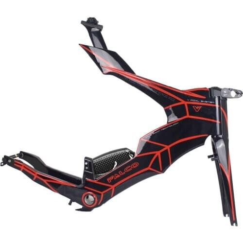 Carbonfan 2019 New FULL Carbon TT Bike Frameset Di2 Race Bike Frame Aero 700C UD Matt BB86 54/57cm