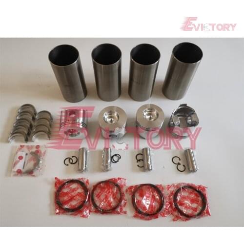 For YANMAR 4TNE106T 4TNE106-T rebuild kit piston ring cylinder gasket bearing liner valve