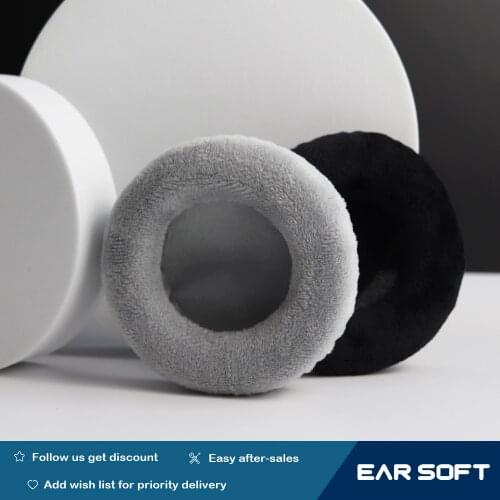 Earsoft Replacement Cushions for AKG-K52 Headphones Cushion Velvet Ear Pads Headset Cover Earmuff Sleeve