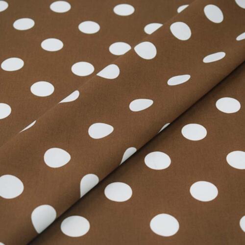 Coffee color white wave point stretch cotton fabric for satin dress african tissu bazin riche getzner tissus telas por metro DIY