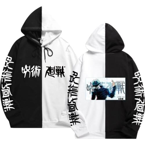 Summer Patchwork Mens Sportswear Anime Jujutsu Kaisen Sweatshirts Thin Clothing Hoodie hoodies Harajuku The Sharingan