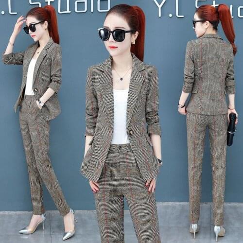 Longqibao Women's Business Trouser Suits