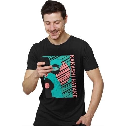 Mens Anime Manga T Shirt Short Sleeved Cotton Tshirt Trendy T-shirt Printed Simwill Tee Plus Size Clothes