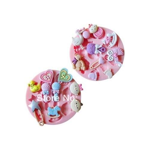 New Silicone Non Stick Cake Baking Mould Mold Baby Birthday Party Cookware