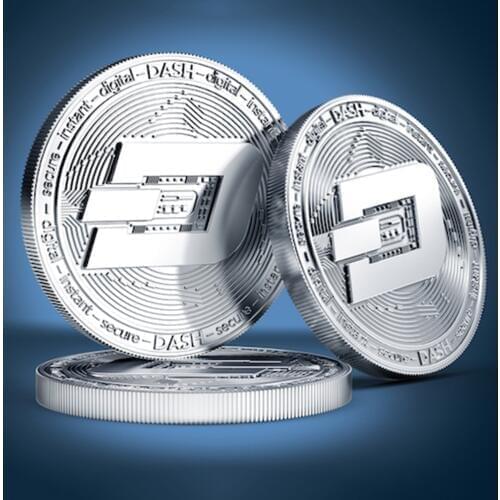 New link BTC Dash Litecoin Ethereum Coins Currency Collection Physical Gift Collection Art Antique Home Holiday Deco Imitation