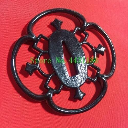 New Direct Selling DIY Handmade Iron Tsuba Sword Hand Guard Fittings For Samurai Japanese Swords