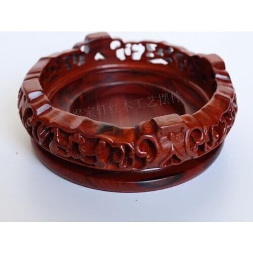 Handicraft furnishing articles annatto household act the role ofing is tasted red sandalwood carvings flowerpot vase Buddha