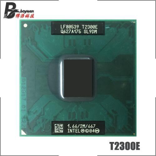 Intel Core Duo T2300E SL9JE SL9DM 1.6 GHz Dual-Core Dual-Thread CPU Processor 2M 31W Socket M / mPGA478MT