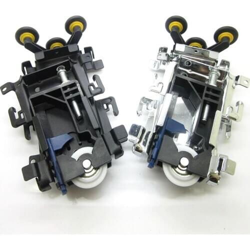 Sliding Wardrobe Door Part Top/bottom Down Wheels/runner/guides Kit Side-mounted Hanging Sliding Pulley Open Wheel For Cabinet