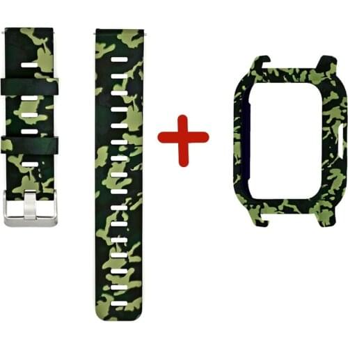 Watch Strap Protective Case Cover Set For Haylou LS02 Individual Color Painting Replacement Watch Accessories