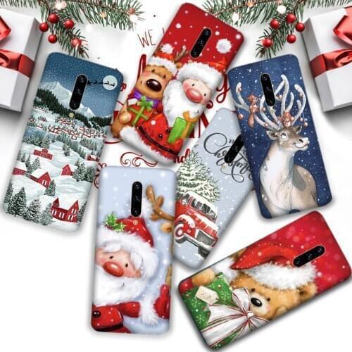 Cute Cartoon Christmas Santa silicone case for xiaomi redmi note 8 note8 pro 8t note 9 pro 5g 9s redmi 10x 8 8a 7a 9 cover