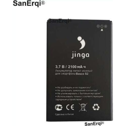 10pcs New Retail battery for jinga basco s2 battery 2100mAh Mobile Phone Replacement