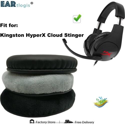 Replacement Ear Pads for Kingston HyperX Cloud Stinger Headset Parts Leather Cushion Velvet Earmuff Earphone Sleeve Cover