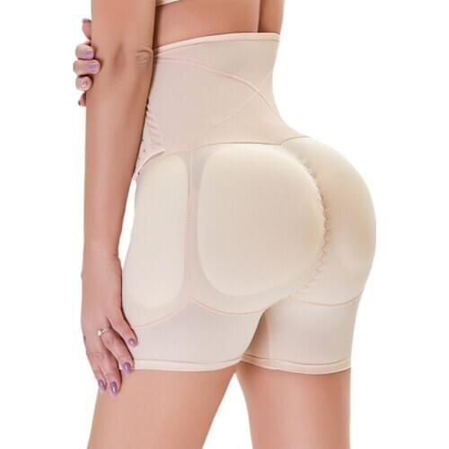 Sexy Body Shaper Women Shapewear With Sponge Pad Butt Lifter Scrunch Booty Shaping Underwear 6XL Fake Buttocks Panties Lingerie