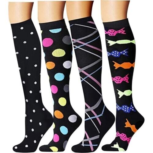 Outdoor Unisex Socks Compression Socks Prevent Varicose Vein Leg Support Stretch Pressure Movement For Men Cycling Socks