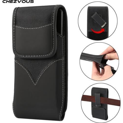 Universal Pouch Holster Case Oxford Cloth Nylon Belt Loop Clip For iPhone 6 7 8 PLus X XR XS Max Cover for Samsung Huawei Xiaomi