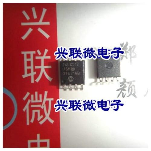 In stock 100% New&Original 5pcs/lot 24LC512 24LC512-I/SM WSOP8