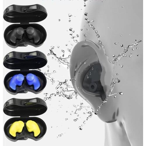 Swimming Earplugs Waterproof Reusable Silicone Ear Plugs Diving Sport Plugs For Water Surf Showering Bathing Accessories