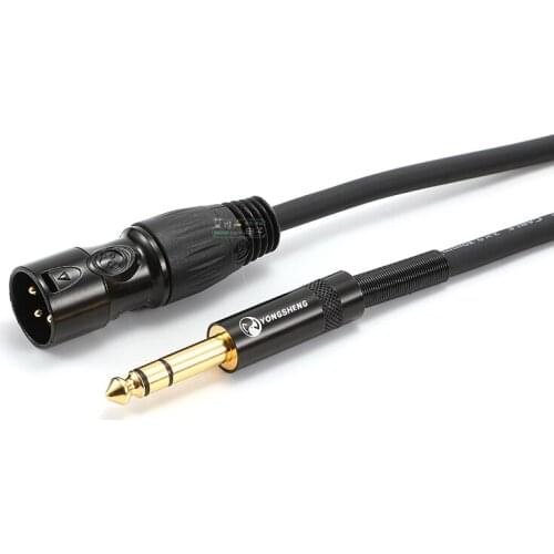 1Pcs Yongsheng new XLR male plug to large three-core YS202D-BG microphone cable AME230 audio cable YS177BG HiFi