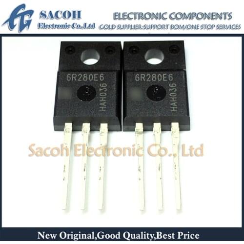 10Pcs IPA60R280E6 or IPP60R280E6 or 6R280E6 TO-220F/TO-220 13.8A 600V Power MOSFET Transistor