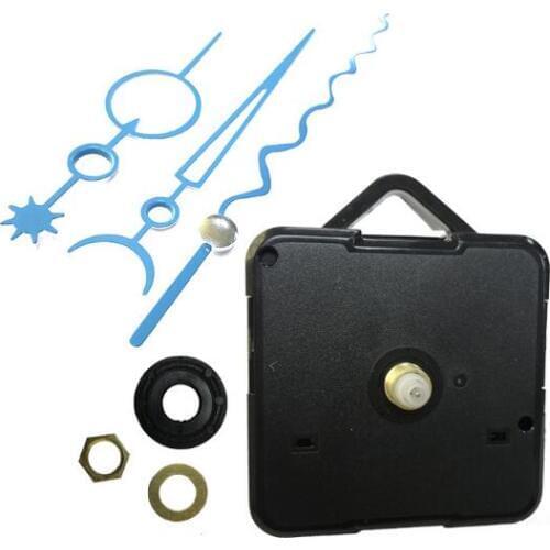 10PCS Modern Clock Movement Silent Wall Clock Watch DIY Mechanism Parts Replacement Repair Clock Parts Wavy Hands 18mm shaft