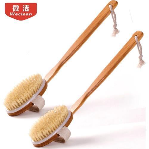 2 put the bath brush bristles rubbing bath massage bath brush back brush fur back rubbing brush