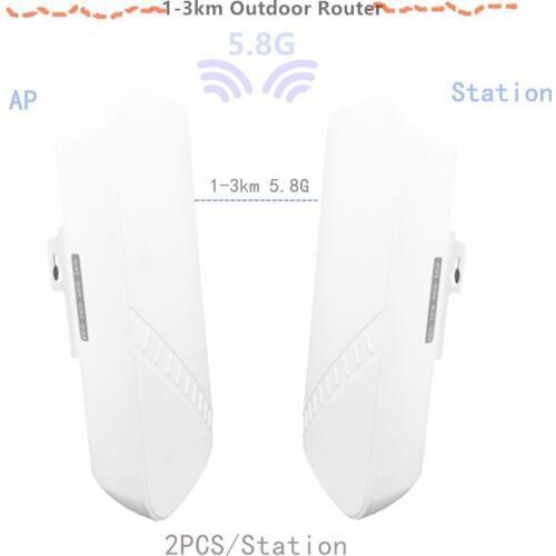 2 pieces 1-3 km 300 Mbit open router CPE 5.8 G wireless access point router Wi-Fi bridge extension center router with 24 V POE