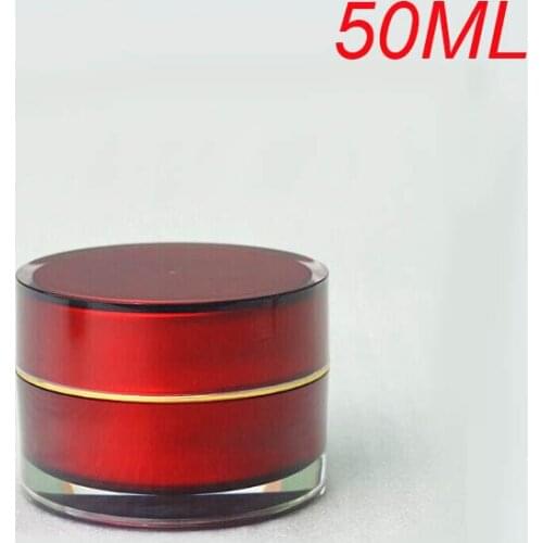 50g ACRYLIC cylinder shape cream bottle cream jar Cosmetic Jar Cosmetic Packaging cosmetic container