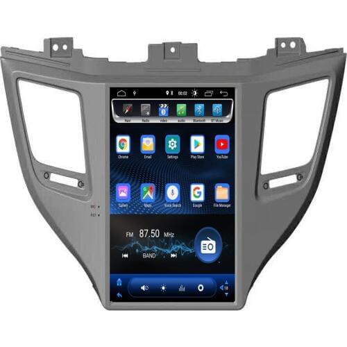 Tesla Type Android Fit HYUNDAI TUCSON IX35/TUCSON 2015 2016 2017 2018 2019- Car DVD Player Navigation GPS Radio