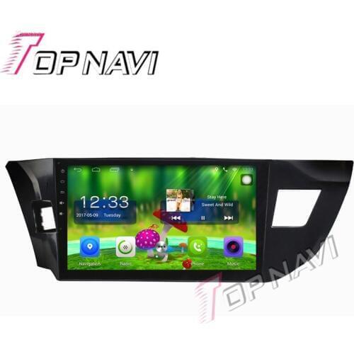 Topnavi 10.1'' Quad Core Android 6.0 Car GPS Navigation For Toyota 2014 Levin(Low equipment) Radio Audio Multimedia ,No DVD
