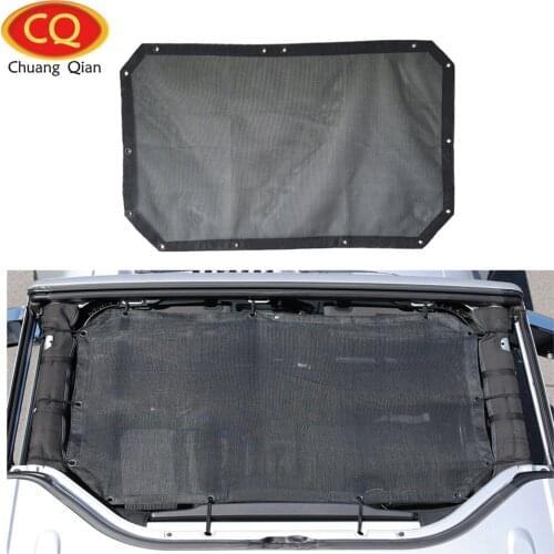 Chuang Qian Car Mesh Sun Shade Top Cover Eclipse Sunshade UV Protection for Jeep Wrangler JK 2007-2018 2 Door