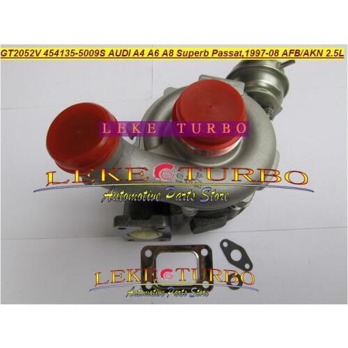 Free Ship GT2052V 454135-5009S 454135-0001 454135 Turbo Turbocharger For Audi A4 A6 A8 VW Passat superb 1997-08 AYM AKN 2.5L TDI