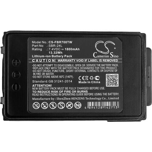 Cameron sino 1800mah battery for YAESU FT-70D FT-70DR FT-70DS SBR-24L