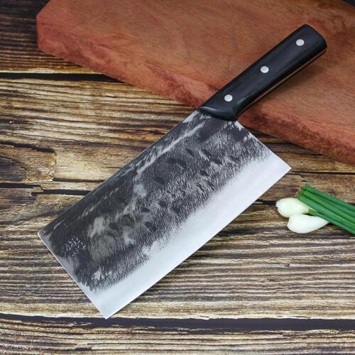 Handmade forged Slicing knife 8inch stainless steel cleaver knife vegetable fruit meat fish paring knife кухонный нож