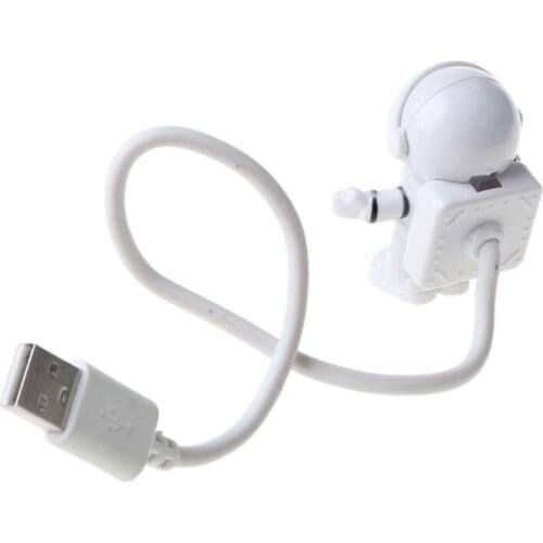 Creative Spaceman Astronaut LED Flexible USB Light Night Light for Kids Toy Laptop PC Notebook